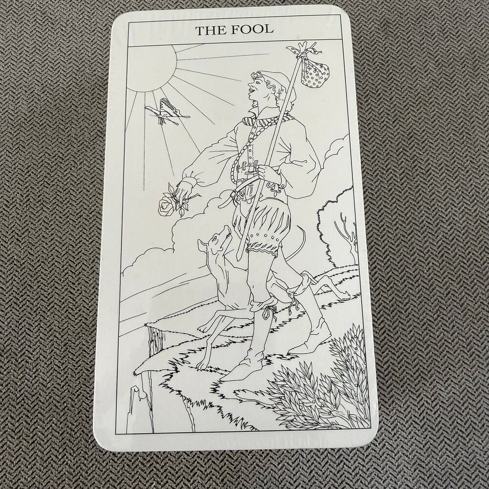 My Tarot Colour Your Own Deck Sharman-Burke Caselli 2004 NEW SEALED Cards Only